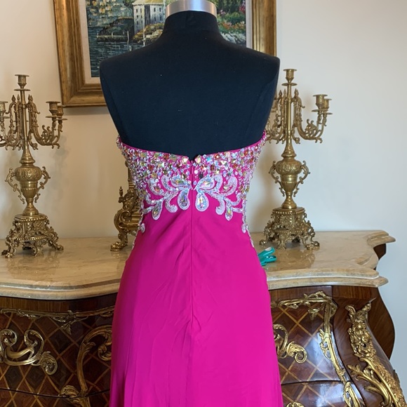 Sweetheart formal embroidery beaded bodice prom dress - Picture 6 of 6